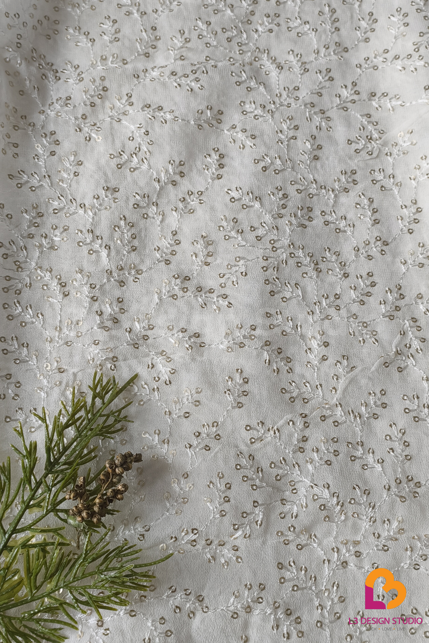 3METER DYEABLE GEORGETTE FABRIC