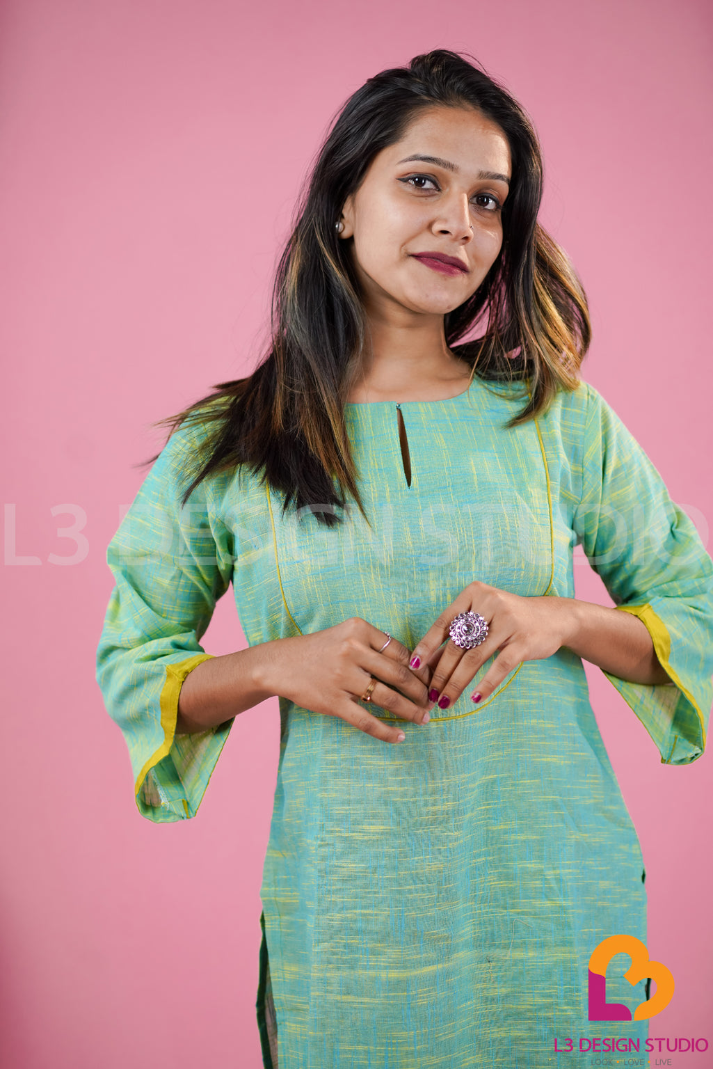 Green Cotton Kurti