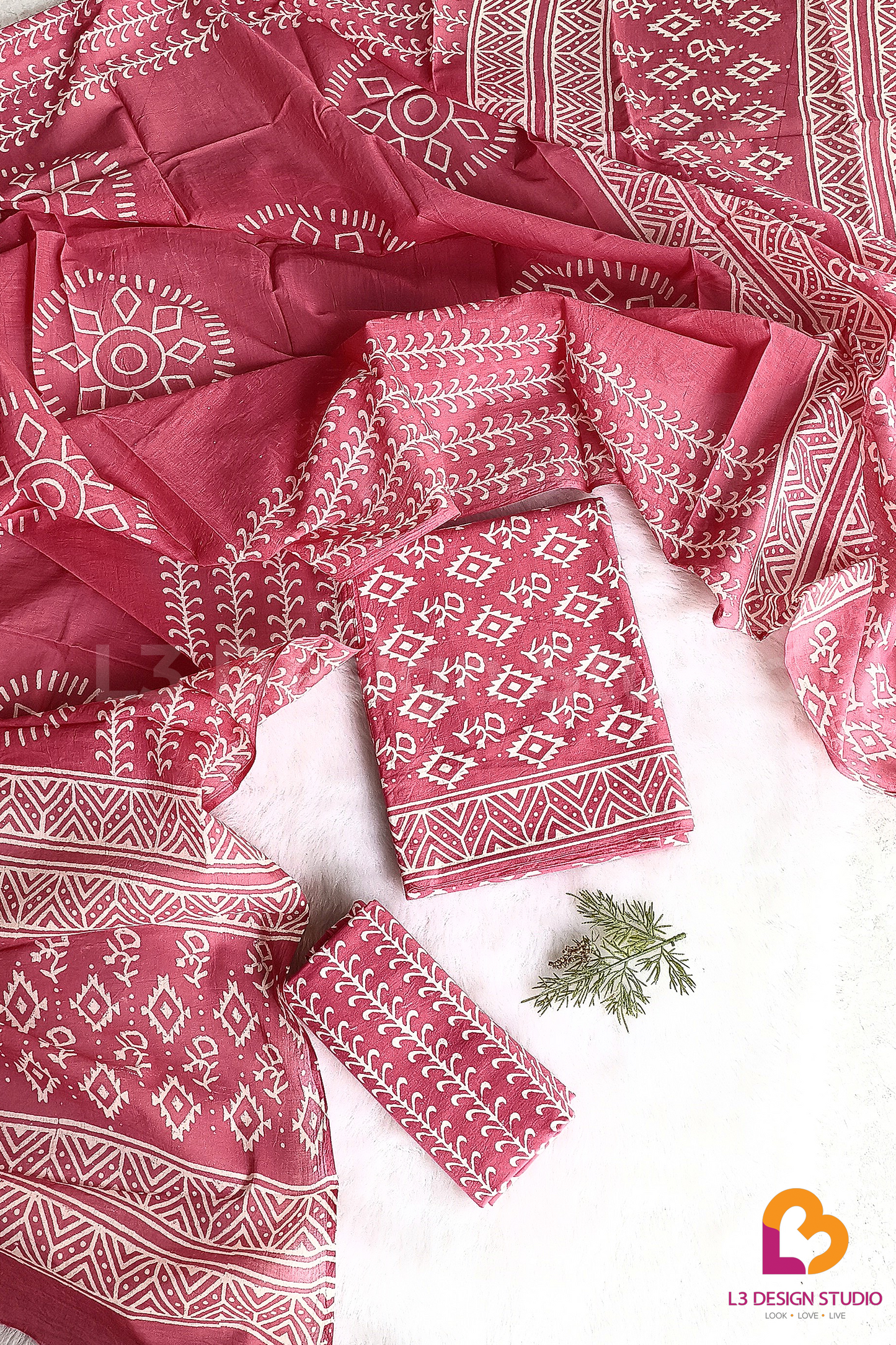 3- PIECE COTTON SUIT SET