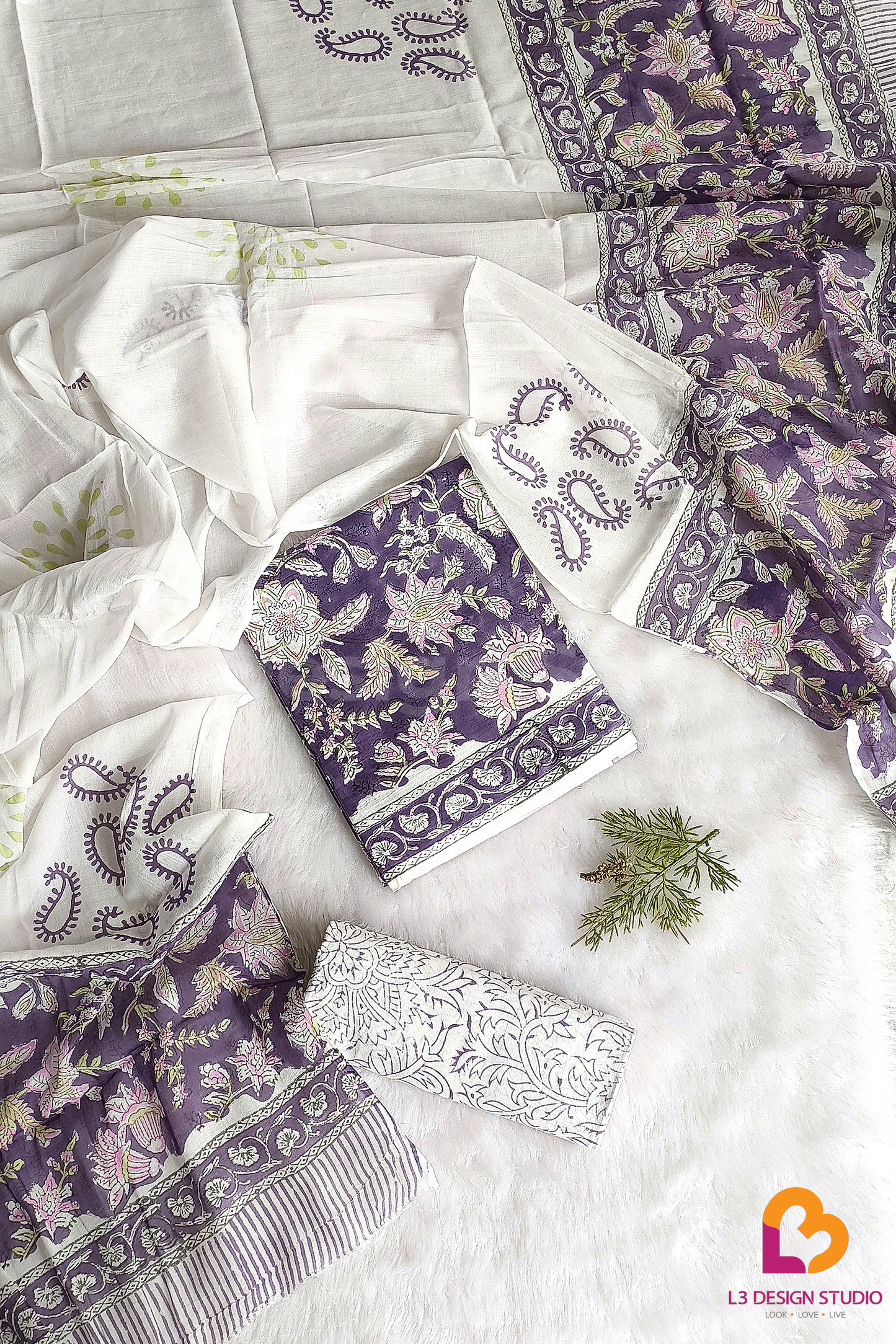3- PIECE COTTON SUIT SET