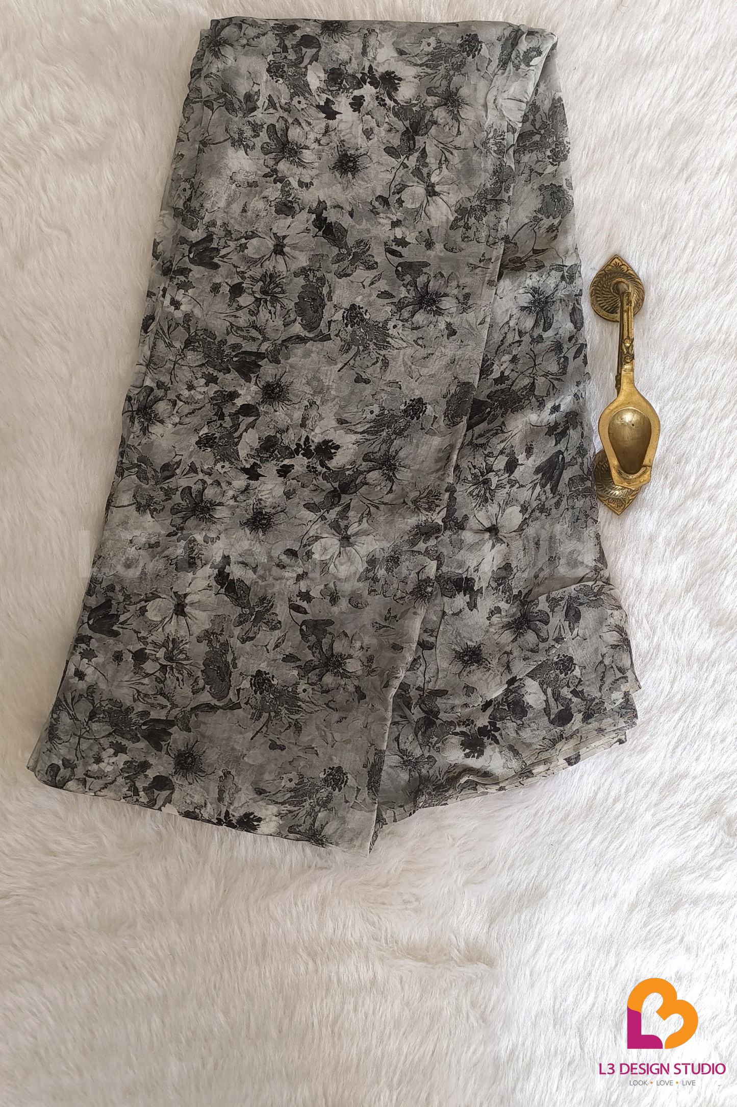 ORGANZA FLORAL PRINTED SAREES