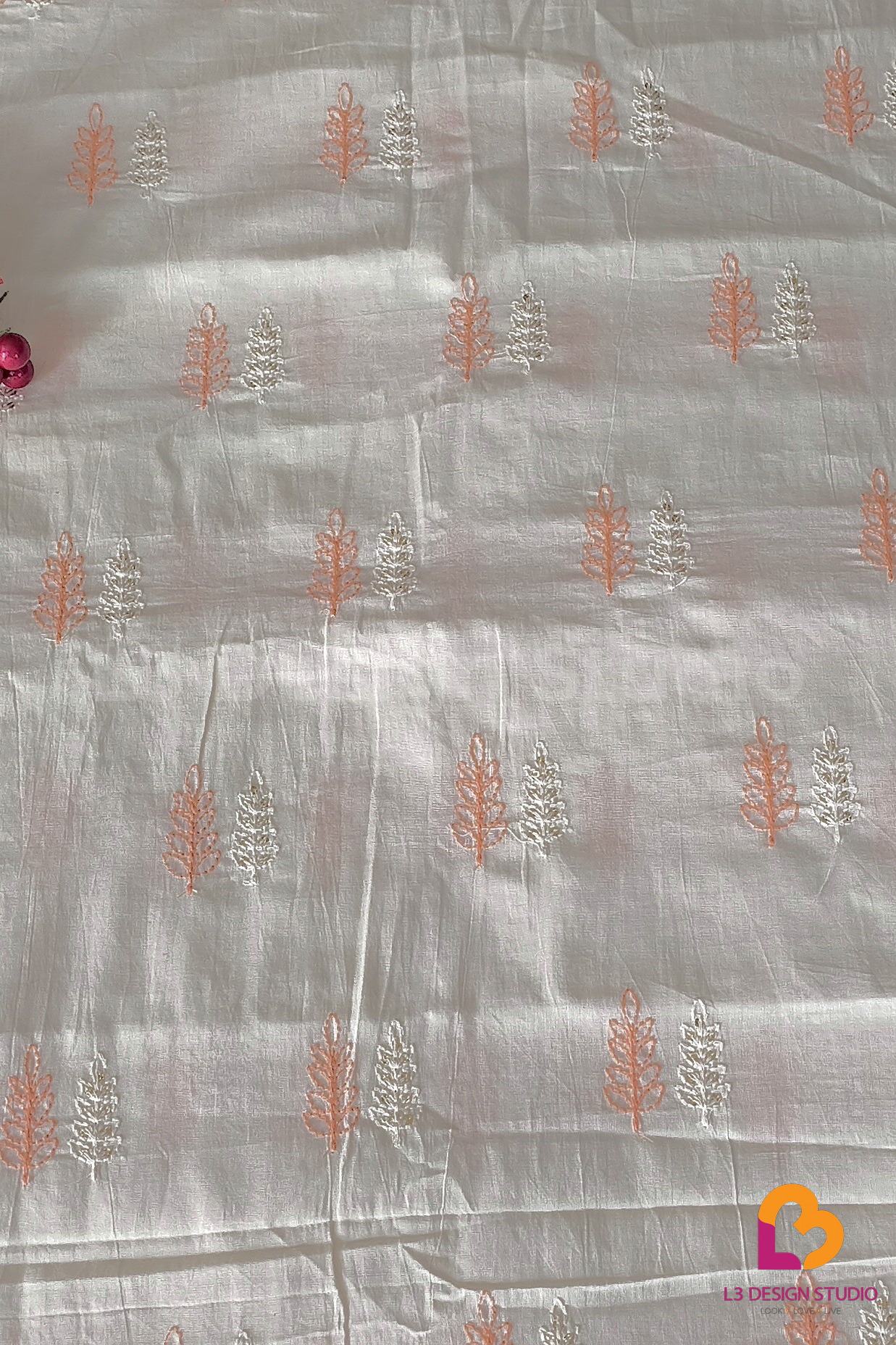 3 Meters Dyeable 100% Cotton Fabric for Creative Projects – Versatile and Soft