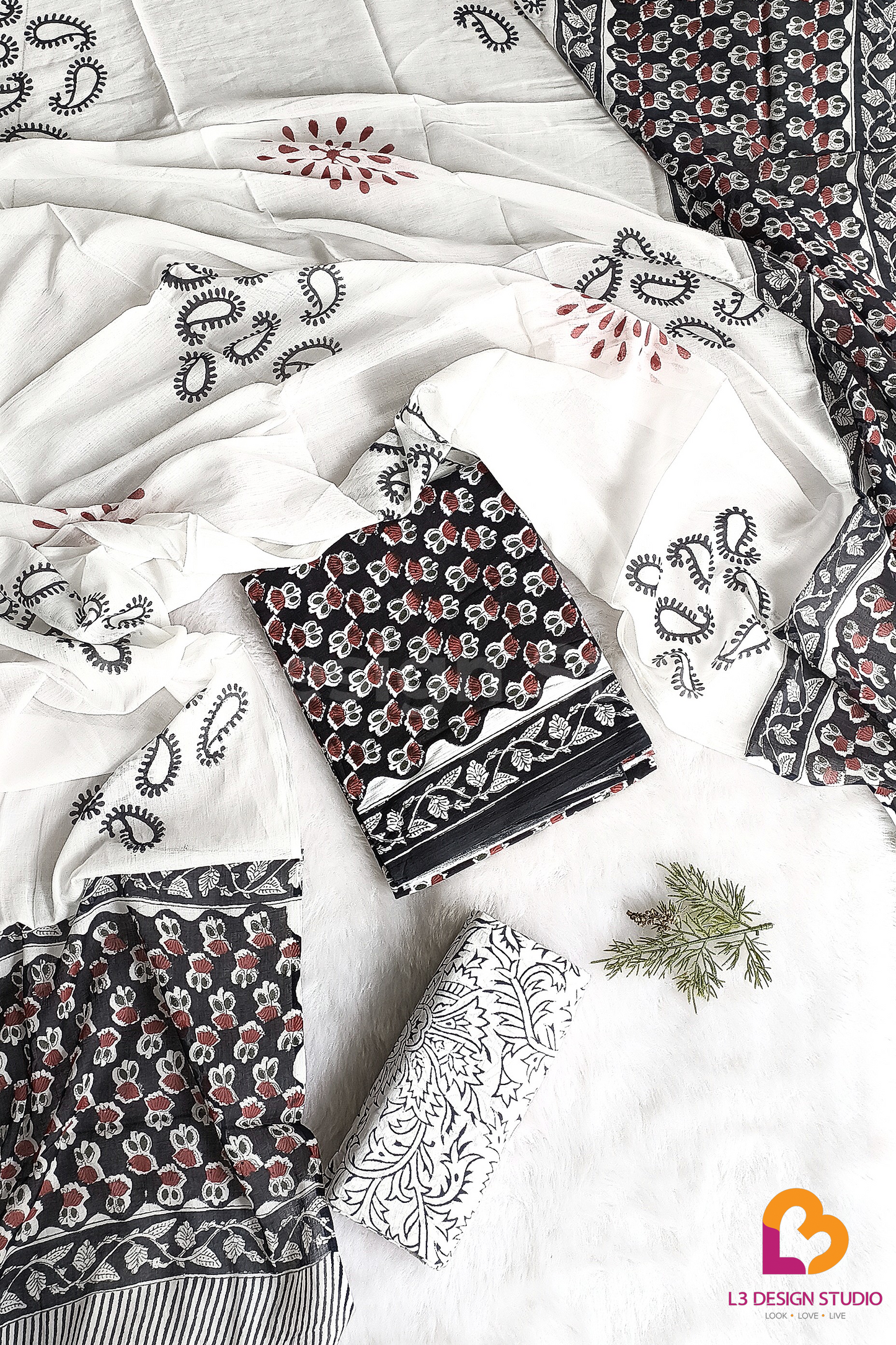 3- PIECE COTTON SUIT SET