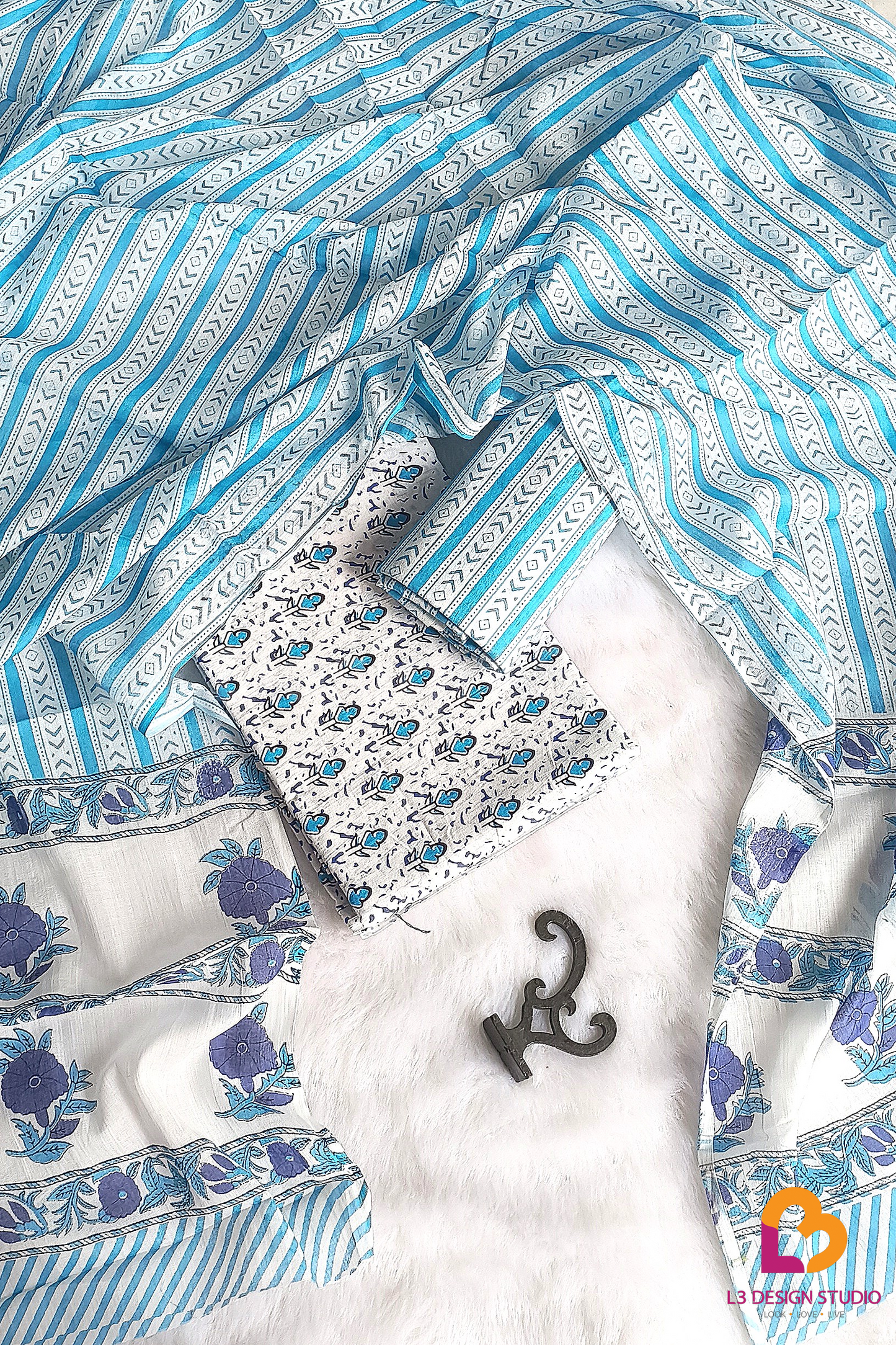 3- PIECE COTTON SUIT SET