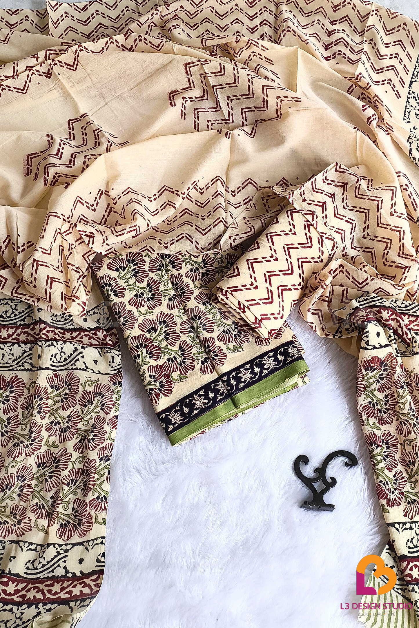 3-PIECE COTTON SUIT SET