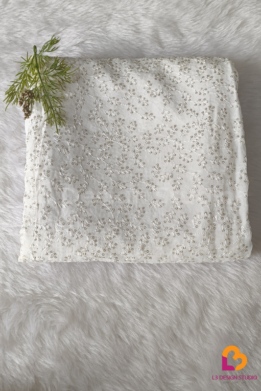 3METER DYEABLE GEORGETTE FABRIC