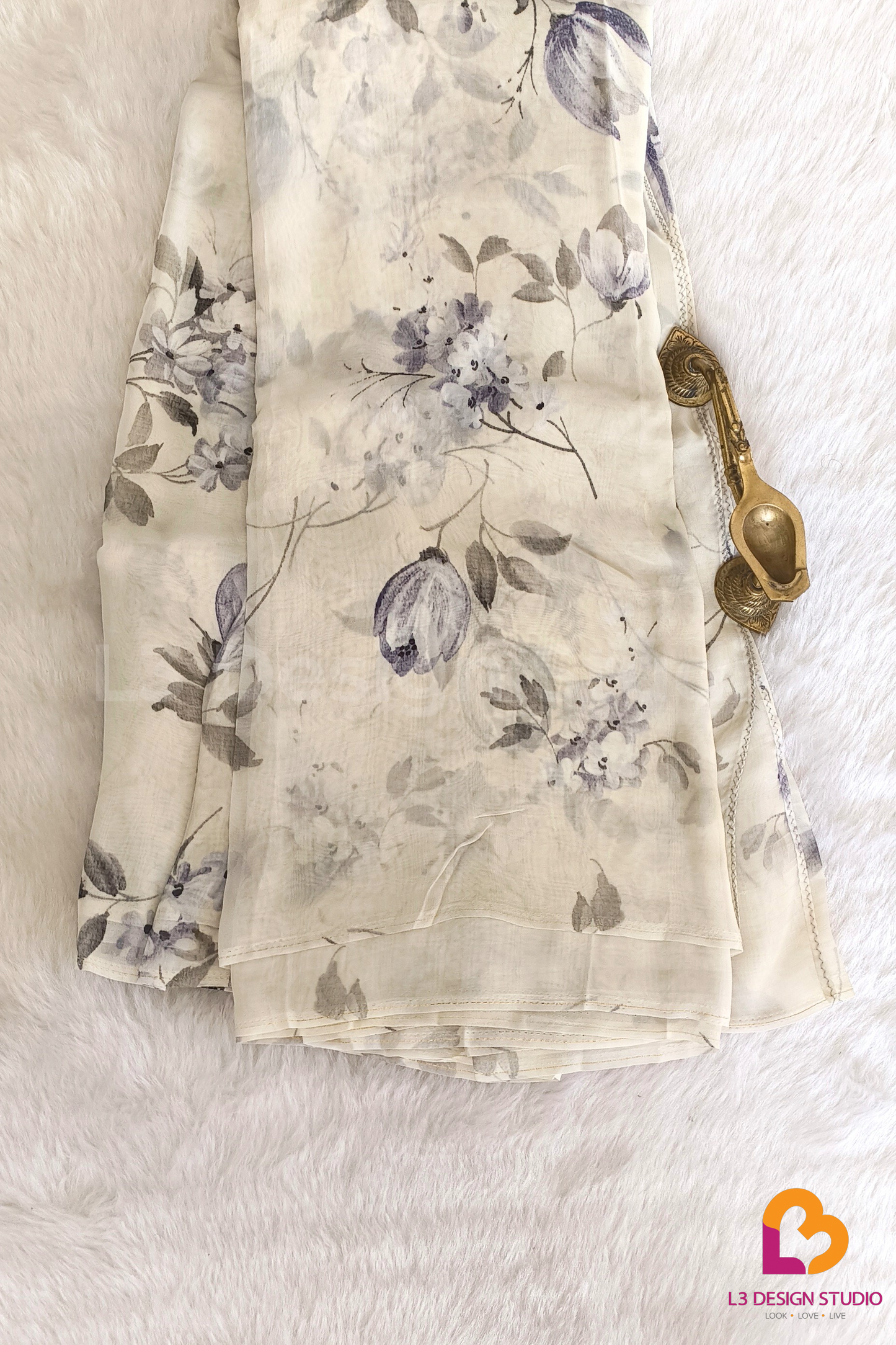 ORGANZA FLORAL PRINTED SAREES