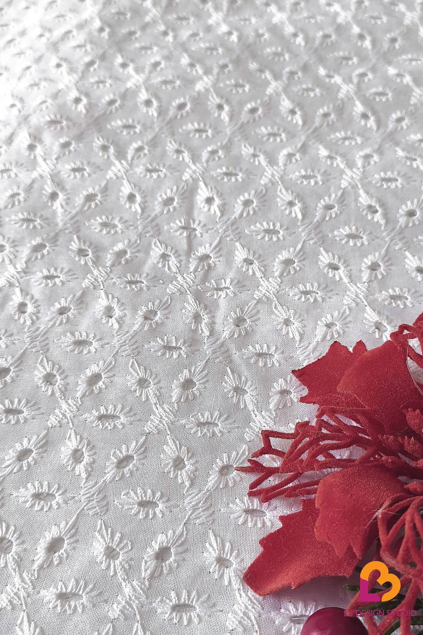 3Meter white and off-white hakoba fabrics