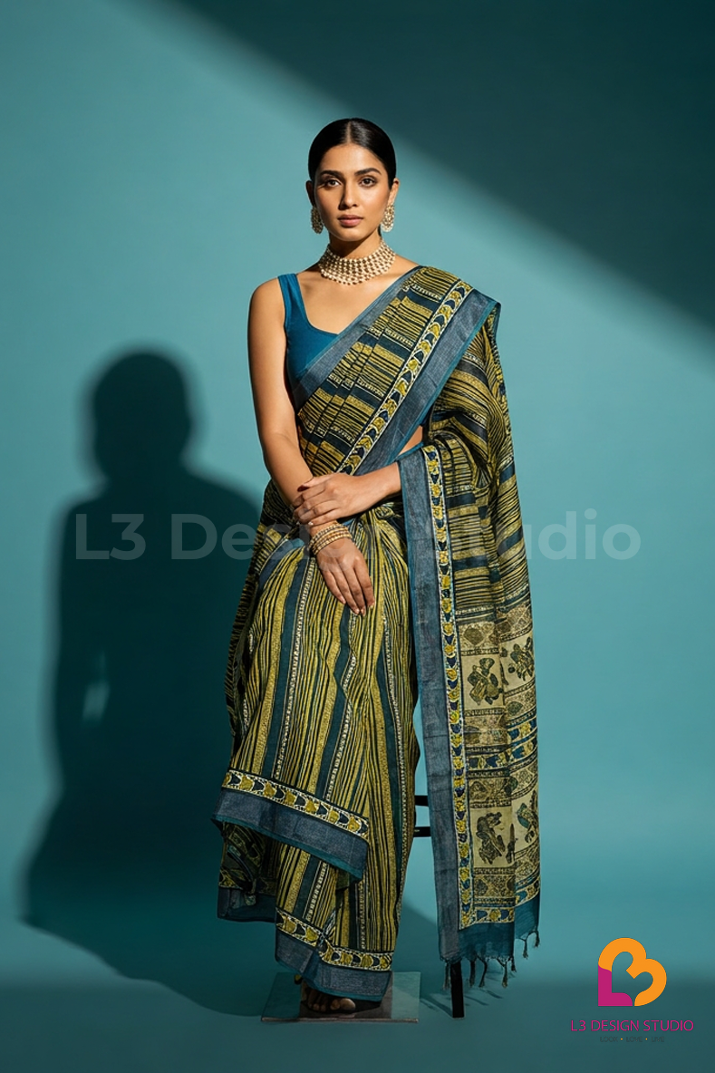 Linen Cotton Sarees